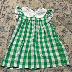 Bella Bliss Green Gingham Dress